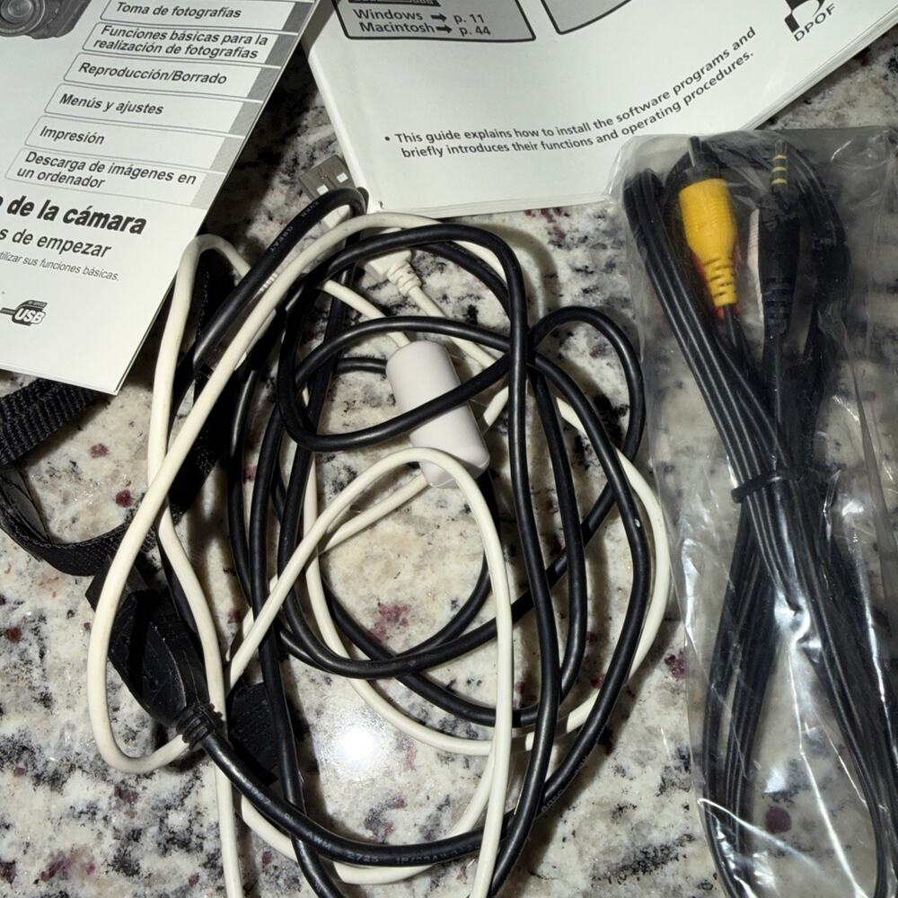 Canon PowerShot S3 IS 6.0MP Digital Camera Black In Box For Parts Not Working - Picture 10 of 10